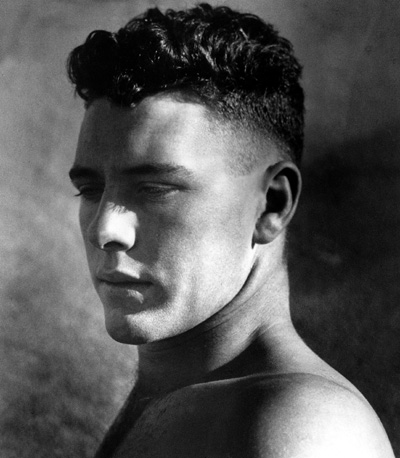 Portrait of a young man in sunlight, 1936