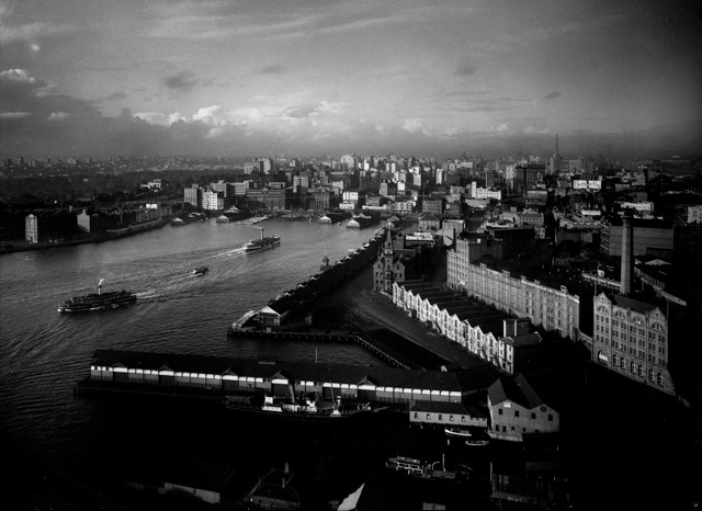 Sydney Cove from the Sydney Harbour Bridge, 1930s