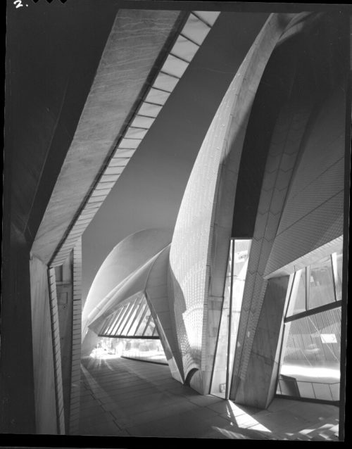 Max Dupain print: Fragment of the Sydney Opera House by Night, 1973