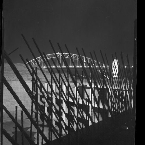 Max Dupain print: Sydney Opera House interior under construction March 1963