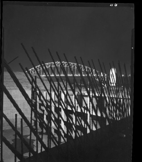 Max Dupain print: Sydney Opera House interior under construction March 1963