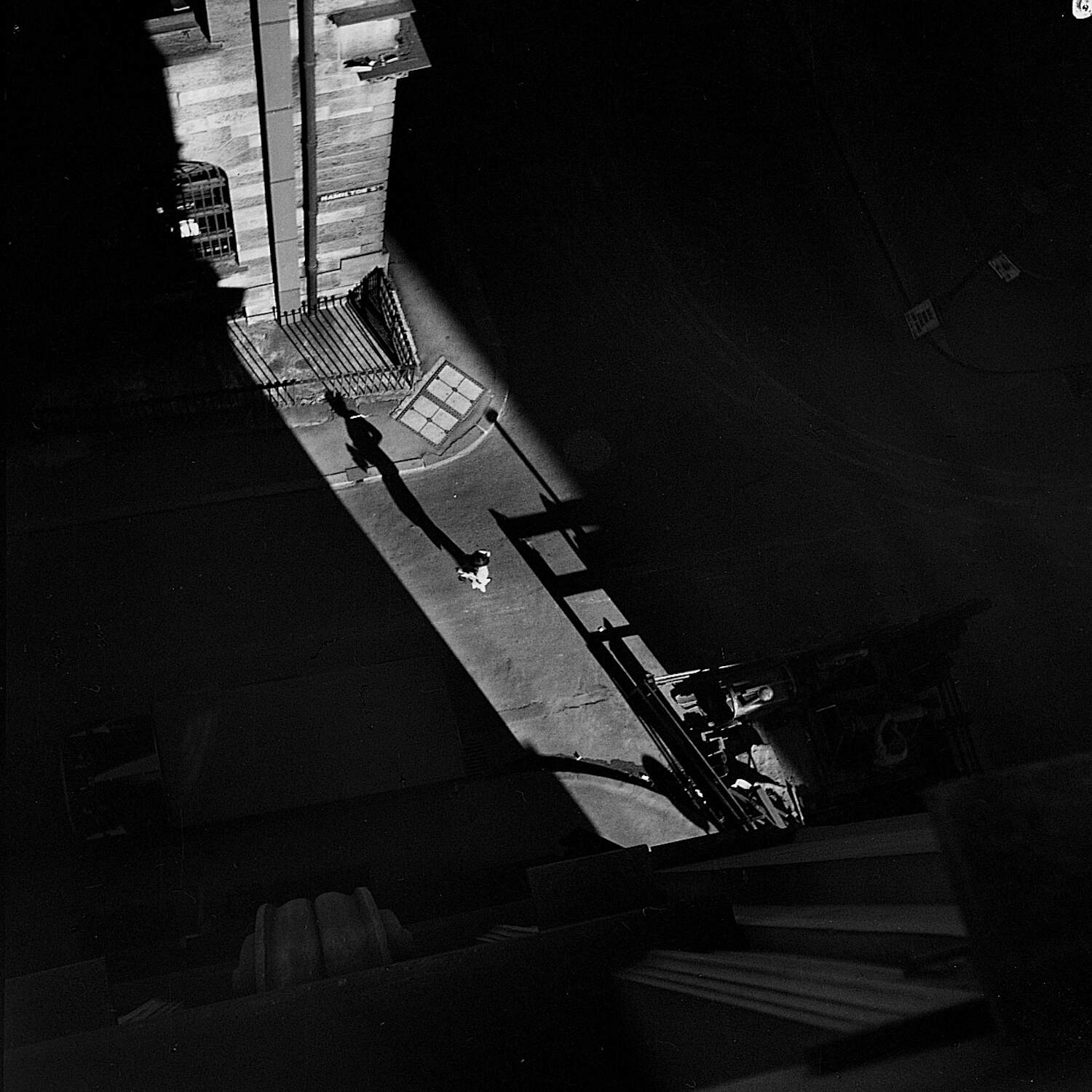 Morning shadows in Hamilton Street 1930s