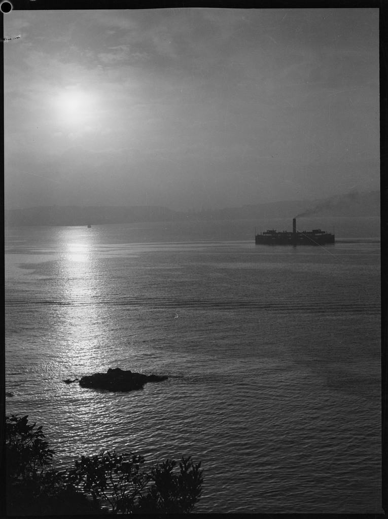 Misty Sydney Harbour 1960s